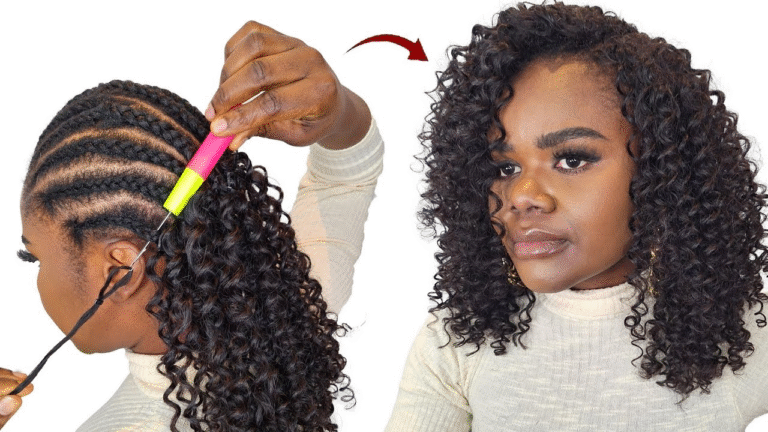 Feathered Ends Crochet Human Hair for Braiding – Lightweight Natural Blend Hair